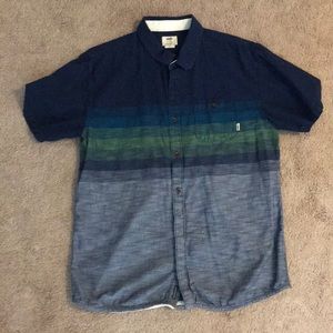 Vans off the wall button down short sleeve shirt